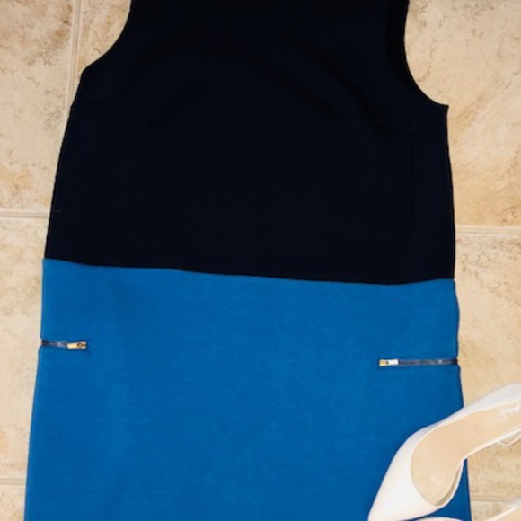 Navy Blue & Light Blue Dress - Picture 3 of 5